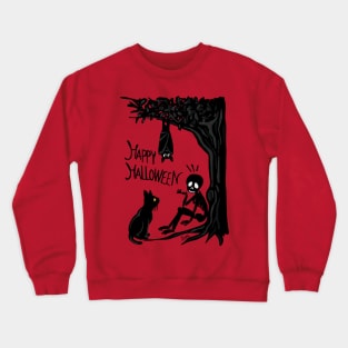 Halloween with the scull Crewneck Sweatshirt